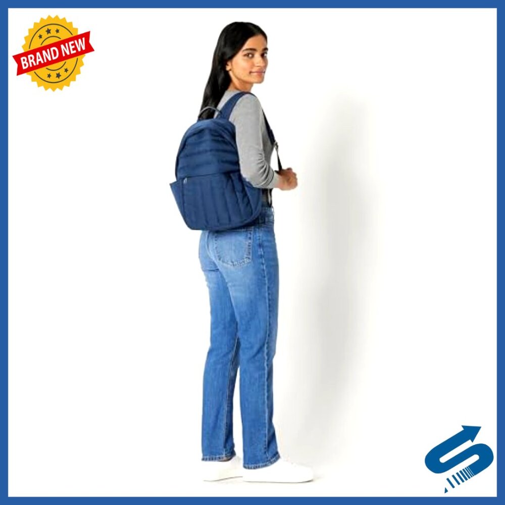 Small Quilted Backpack Lightweight Adjustable Str… - image 5